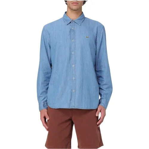 Denim Shirts, male, , Size: 4XL Denim Shirt Long Sleeves - Lacoste - Modalova