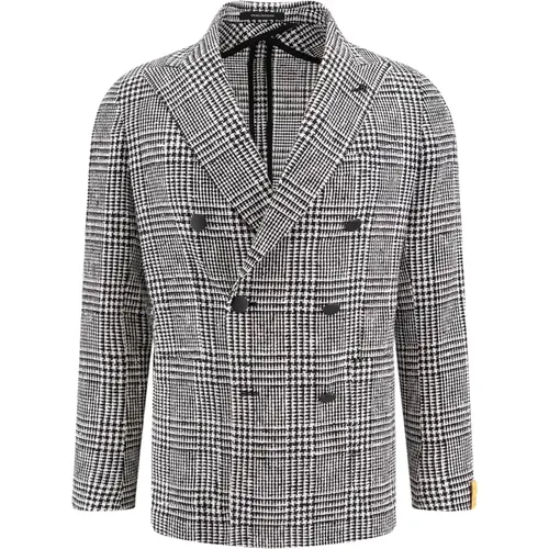 Mens Clothing Blazer Ss24 , male, Sizes: M - Tagliatore - Modalova