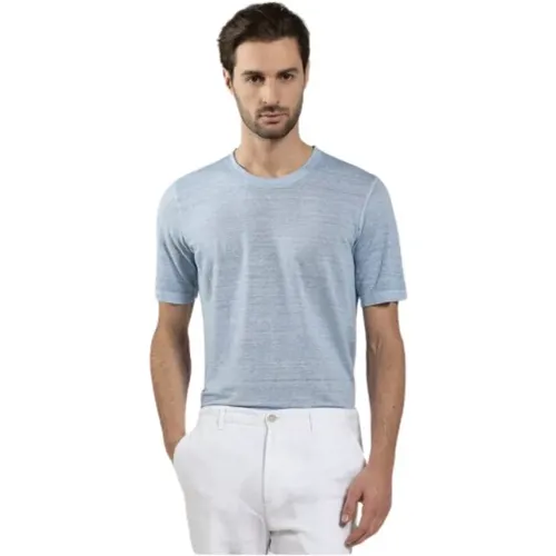 Pure Linen T-Shirt , male, Sizes: XL, 2XL, L, M, S - 120% lino - Modalova
