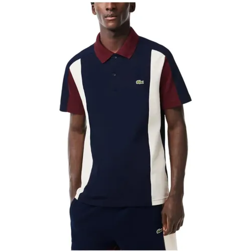 Polo Shirts, male, , Size: S Colorblock Polo Shirt for Men - Lacoste - Modalova