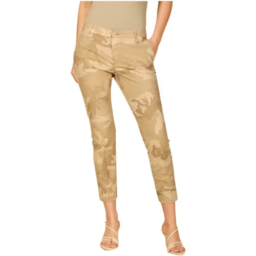 Curvy Chino Hose in Tencel Camouflage , Damen, Größe: L - Mason's - Modalova