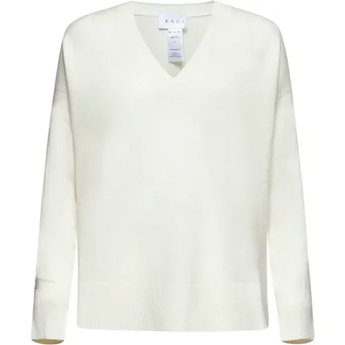 Ivory Pullover Kollektion , Damen, Größe: S - KAOS - Modalova