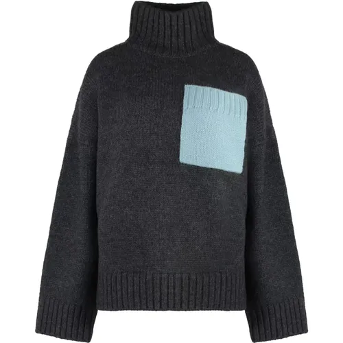 Gemütlicher Woll Rollkragenpullover - JW Anderson - Modalova