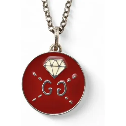 Pre-owned Jewellery, female, , Size: ONE SIZE Pre-owned Silver necklaces - Gucci Vintage - Modalova