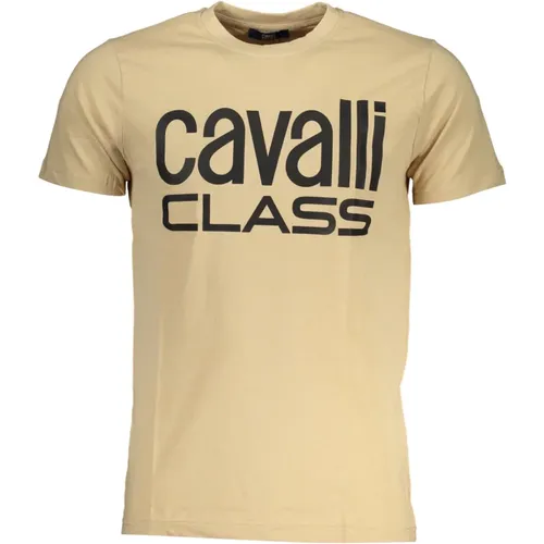 T-Shirts, male, , Size: 2XL Short Sleeve Logo Print T-Shirt - Cavalli Class - Modalova