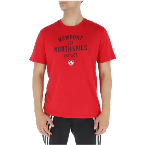 Print T-shirt for Men , male, Sizes: L, 2XL - North Sails - Modalova