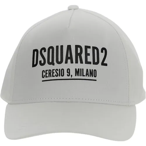 Stylish Cotton Baseball Cap , unisex, Sizes: ONE SIZE - Dsquared2 - Modalova