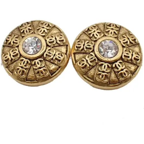 Pre-owned Jewellery, female, , Size: ONE SIZE Pre-owned Metal earrings - Chanel Vintage - Modalova