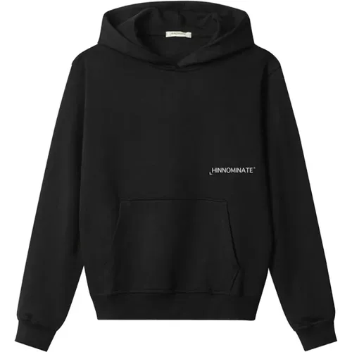 Schwarzer Hoodie mit Frontdruck , Damen, Größe: S - HINNOMINATE - Modalova