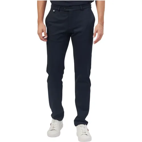 Blaue Chino Hose mit Reißverschlusstaschen , Herren, Größe: W32 - Bugatti - Modalova