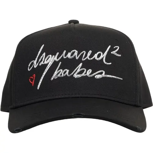 Caps, female, , Size: ONE SIZE Baseball Cap with Unique Logo - Dsquared2 - Modalova