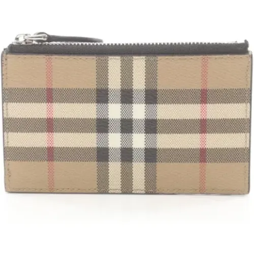 Pre-owned Wallets, female, , Size: ONE SIZE Pre-owned Canvas wallets - Burberry Vintage - Modalova