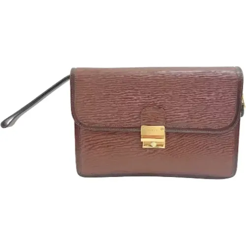 Pre-owned Clutches, female, , Size: ONE SIZE Pre-owned Leather clutches - Bally Pre-owned - Modalova