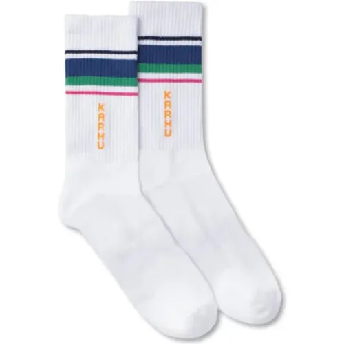 Klassische Logo-Socken Weiß Marineblau - Karhu - Modalova