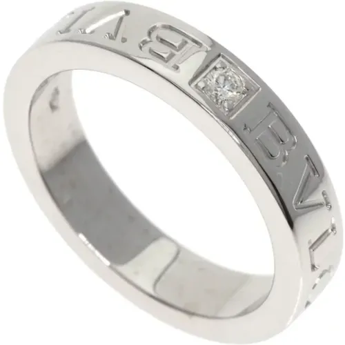 Pre-owned Jewellery, female, , Size: ONE SIZE Pre-owned White Gold rings - Bvlgari Vintage - Modalova