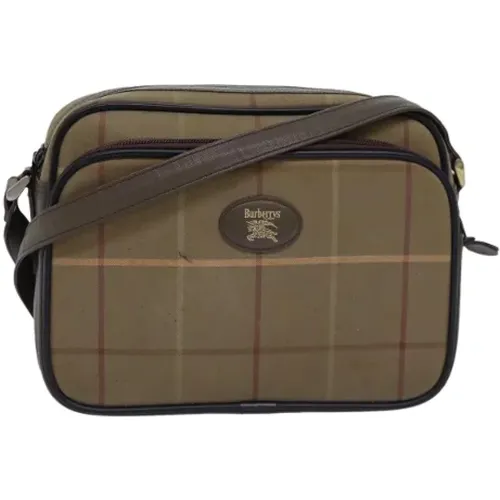 Pre-owned Cross Body Bags, female, , Size: ONE SIZE Pre-owned Canvas shoulder-bags - Burberry Vintage - Modalova