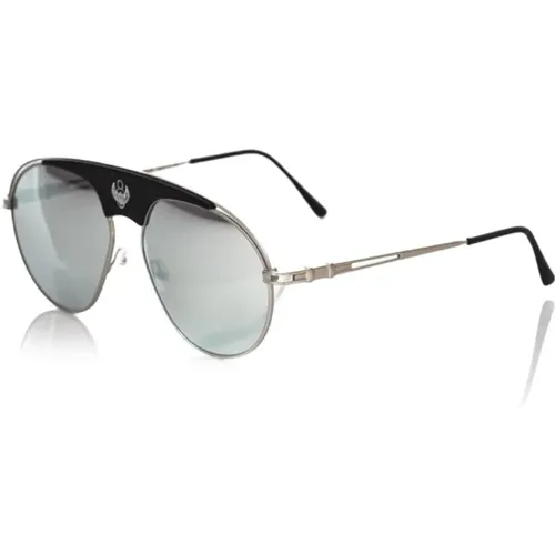 Sunglasses, male, , Size: ONE SIZE Shield Sunglasses with Metal Profile - Frankie Morello - Modalova