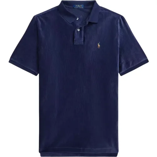 Dunkelblaues Poloshirt Classic Fit , Herren, Größe: XL - Ralph Lauren - Modalova