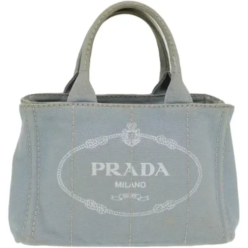 Pre-owned Tote Bags, female, , Size: ONE SIZE Pre-owned Canvas prada-bags - Prada Vintage - Modalova