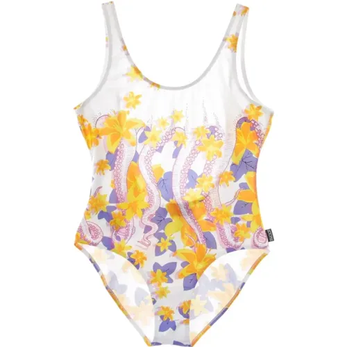 Floral One Piece Swimsuit for Women , female, Sizes: M - Octopus - Modalova