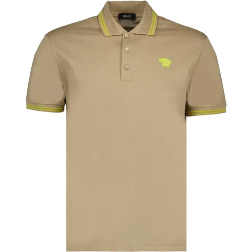 Medusa Polo Shirt Klassisches Design , Herren, Größe: M - Versace - Modalova