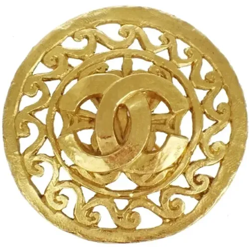 Pre-owned Jewellery, female, , Size: ONE SIZE Pre-owned Metal brooches - Chanel Vintage - Modalova