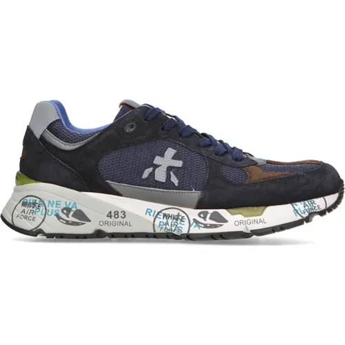 Men's Shoes Sneakers Blu Noos , male, Sizes: 10 UK, 8 UK, 9 UK, 7 UK, 6 UK - Premiata - Modalova