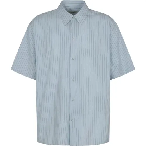 Reefer-Style Gestreiftes Hemd,Short Sleeve Shirts - Lanvin - Modalova