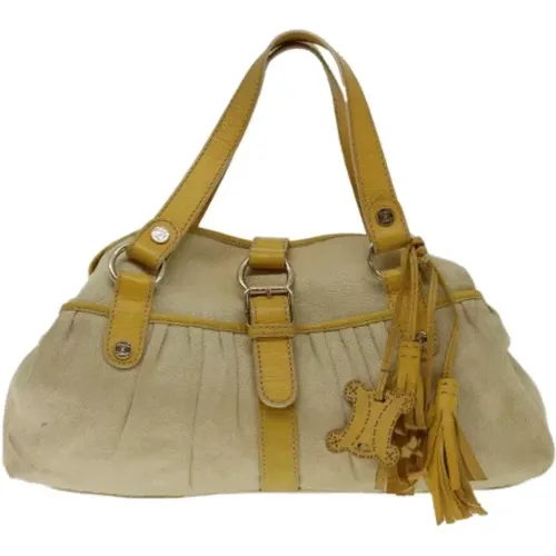 Pre-owned Shoulder Bags, female, , Size: ONE SIZE Pre-owned Canvas celine-bags - Celine Vintage - Modalova