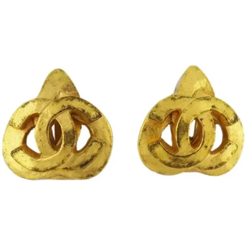 Pre-owned Jewellery, female, , Size: ONE SIZE Pre-owned Metal earrings - Chanel Vintage - Modalova