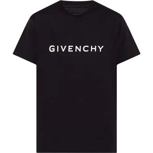 T-shirt with logo , male, Sizes: M, L - Givenchy - Modalova