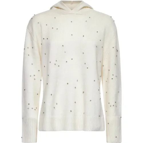 Cream Sweaters for a Stylish Look , female, Sizes: M - Kaos - Modalova