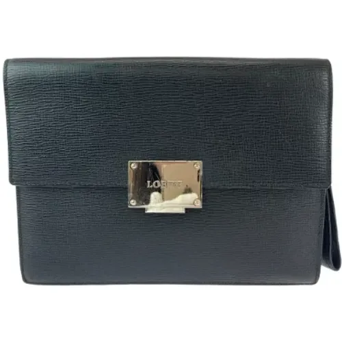 Pre-owned Clutches, male, , Size: ONE SIZE Pre-owned Leather clutches - Loewe Pre-owned - Modalova