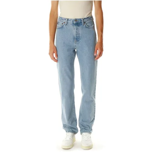 High Waist Straight Fit Jeans , Damen, Größe: W27 L32 - Nudie Jeans - Modalova