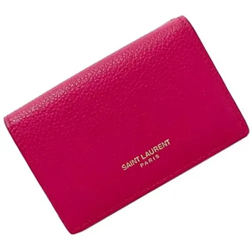 Pre-owned Wallets, female, , Size: ONE SIZE Pre-owned Leather wallets - Yves Saint Laurent Vintage - Modalova