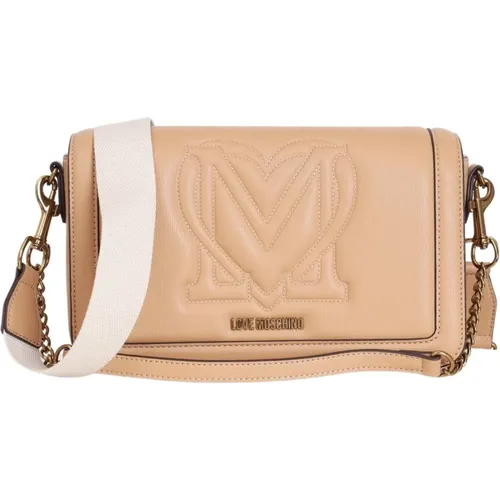 Cross Body Bags, female, , Size: ONE SIZE Women's Shoulder Bag with Logo - Love Moschino - Modalova