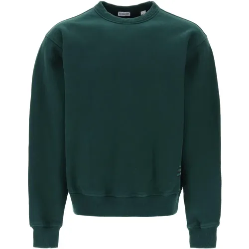 Oversized Square Line Crewneck Sweatshirt , Herren, Größe: M - Burberry - Modalova