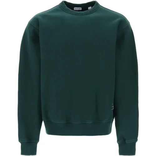 Oversized Square Line Crewneck Sweatshirt , male, Sizes: S, 2XL, XS, M, L, XL - Burberry - Modalova
