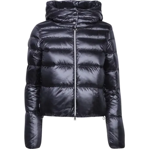 Schwarze Bomberjacke Aw24 , Damen, Größe: L - Herno - Modalova