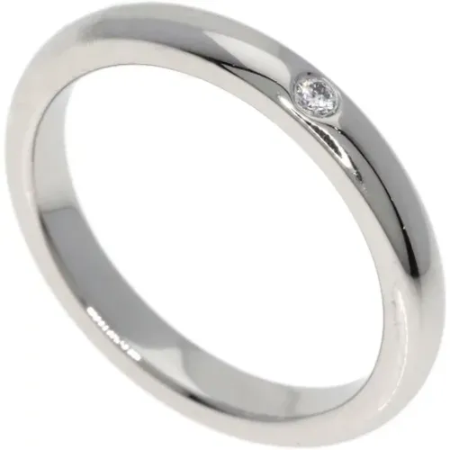 Pre-owned Jewellery, female, , Size: ONE SIZE Pre-owned Platinum rings - Tiffany & Co. Pre-owned - Modalova