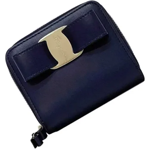 Pre-owned Leather wallets , female, Sizes: ONE SIZE - Salvatore Ferragamo Pre-owned - Modalova