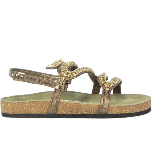 Snake Sandal , female, Sizes: 3 UK - Strategia - Modalova