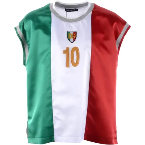 Sport Italia Sleeveless T-shirt , male, Sizes: S, M - Dolce & Gabbana - Modalova