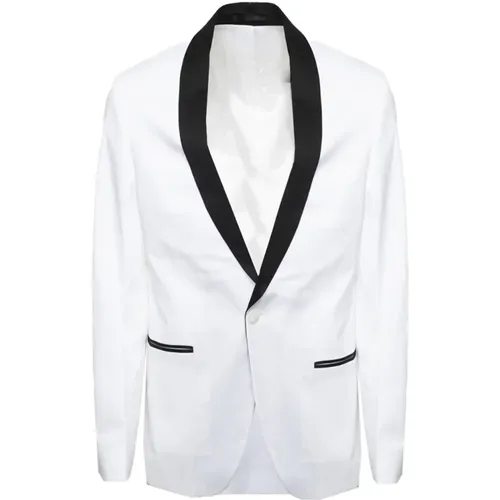 Formal Blazers, male, , Size: M Contrast Lapel Suit - Karl Lagerfeld - Modalova