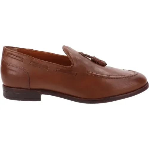 Loafers, male, , Size: 7 US Men's Leather Loafers - Nerogiardini - Modalova