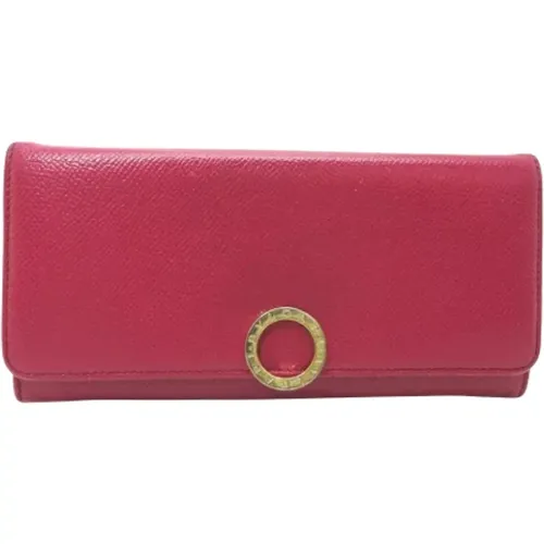 Pre-owned Wallets, female, , Size: ONE SIZE Pre-owned Leather wallets - Bvlgari Vintage - Modalova