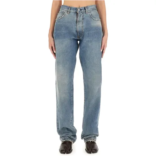 Moderne Loose-Fit Gerades Jeans , Damen, Größe: W27 - Maison Margiela - Modalova