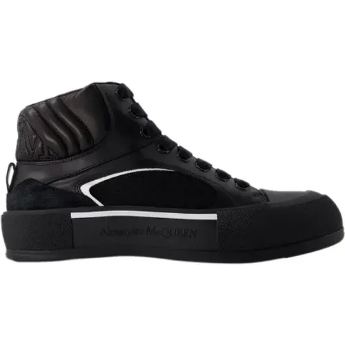 Pre-owned Leather sneakers , male, Sizes: 8 UK - Alexander McQueen Pre-owned - Modalova