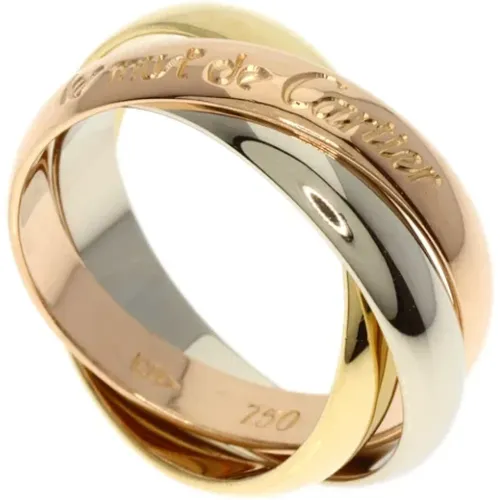 Pre-owned Jewellery, female, , Size: ONE SIZE Pre-owned Yellow Gold rings - Cartier Vintage - Modalova