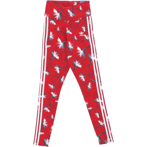 Leggings, female, , Size: XL Power Red/ Leggings Elastic Waistband - Adidas - Modalova